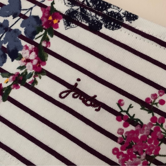 Joules • 6 • Long Sleeve Striped Floral T Shirt Top - Picture 5 of 5